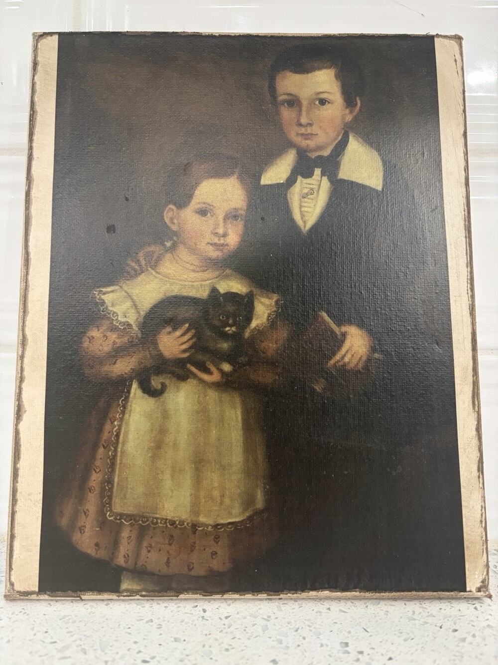 Creepy Cat Kids Canvas
